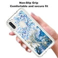 thumbnail image 3 of Samsung Galaxy A11 Case, Rosebono Hybrid Bling Glitter Sparkle Epoxy Graphic Marble Colorful Silicone Skin Cover Armor Case for Samsung Galaxy A11 (Blue), 3 of 5