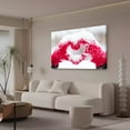 thumbnail image 3 of Love Heart Snow Hands Canvas Poster Bedroom Decor Sports Landscape Office Room Decor Gift,Frame-style,12x18inch(30x45cm), 3 of 8