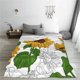thumbnail image 5 of Balery Plump Sunflower And Sketch Manta de Felpa Suave y Acogedora – Cobija de Franela Aterciopelada para Cama, Lavable y Cálida para Sofá, Mascotas, Transpirable-50"x40", 5 of 7