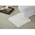 thumbnail image 6 of Better Trends 4 Piece Bathroom Rug Set 100% Cotton, Extra Soft Tufted Bath Mat, Water Absorbent & Reversible Mat, White Lilly Crochet Collection, 6 of 9