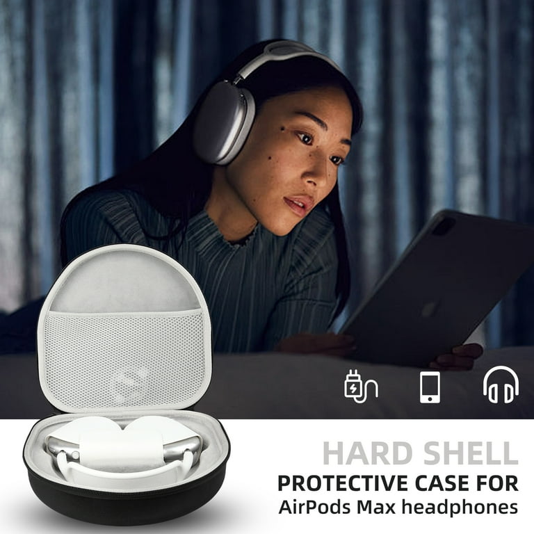 XIANEWS Case for Apple Airpods Max Headphones, Travel Portable Headphone Hard Case Cover Bag, Mesh Pouch with Zipper for Charger and Accessories, XIANEWS Case for Apple Airpods Max Headphones, Travel Portable Headphone Hard Case Cover Bag, Mesh Pouch with Zipper for Charger and Accessories,
