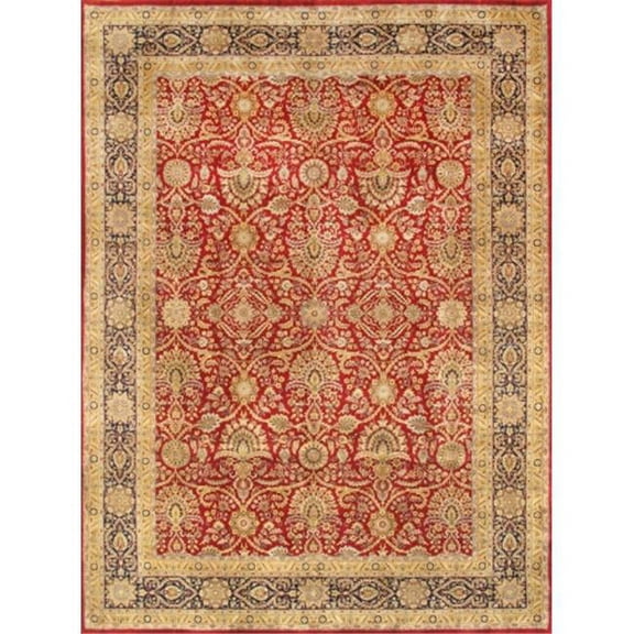 Pasargad Home Baku Collection Hand-Knotted Wool Area Rug  8' 9" X 11' 10"