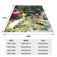 thumbnail image 4 of Lsque Pikmin Pattern Fuzzy Fleece Throw Blanket Extra Large,Super Soft,Fluffy and Warm Blankets for Couch,Bed,All Season Use (40"x30"), 4 of 7
