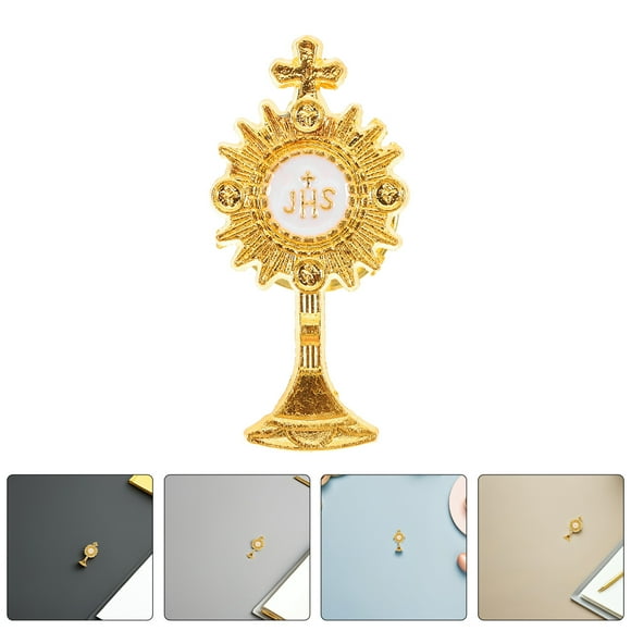 Phenofice 4Pcs Mens Lapel Pin with Symbol in Golden Color Elegant Design for First Gatherings