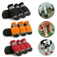thumbnail image 4 of Sarkoyar 4Pcs Pet Shoes Soft Texture Keep Warmth Skin Friendly Pet Dogs Rain Boots for Outdoor, 4 of 10