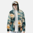 thumbnail image 2 of Gaeub Mountain Lotus Serenity Men's and Women's UPF 50+ Long-Sleeved Sun Protection Clothing, Fishing Shirt Long Sleeve Zip-X-Large, 2 of 7