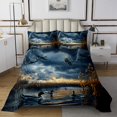 thumbnail image 1 of Erosebridal Hunting Duck Coverlet Set King, Mallard Duck Bedding Set, Rustic Farmhouse Decor 3-Piece, 1 of 5