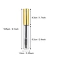 thumbnail image 4 of Fugacal Tubo de Rímel Vacío, Inserciones de Goma 5 Colores 10 ml Tubo de Delineador Transparente Con Varita de Pesta?as Botella de Contenedor de Rímel Vacía Para Aceite de Ricino(2# bright gold) Fugacal No se aplica, 4 of 6