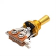 thumbnail image 3 of Interruptor de Palanca de 3 Vías para Guitarra Eléctrica, Compatible con Amplificadores de Guitarra con Cabezal Vibratorio Abierto, Dorado., 3 of 5