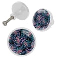 thumbnail image 2 of 4 Pcs Abstract Knobs for Kitchen Cabinet Cupboard Dresser Bookcase Drawer Pulls Handles Round Home Decor, 2 of 5