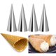 thumbnail image 4 of Moldes de cuerno de crema, conos de croissant de pastelería de acero inoxidable, cuerno de rollo cónico para moldes de cono para hornear, Herramientas y accesorios para hornear 10 tubos de punta Yuarrent HA001756-03, 4 of 6