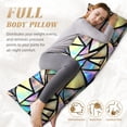 thumbnail image 7 of Naloa Colored Glass Body Pillow Cover, Pillowcases with Hidden Zipper Breathable Long Pillow Case (Pillows are not included,20x54 inch), 7 of 7