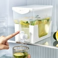 thumbnail image 4 of Gallickan Drink Dispensers for Fridge, 1 Gallon Drink Lemonade Container with Faucet for Fridge, Large Capacity Fruit Teapot Bucket Drink Container, Clear, 4 of 8