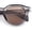 Slate - Beige, variant on Round Horn Rim Sunglasses Retro Hipster Vintage Keyhole Bridge / Slate - Beige