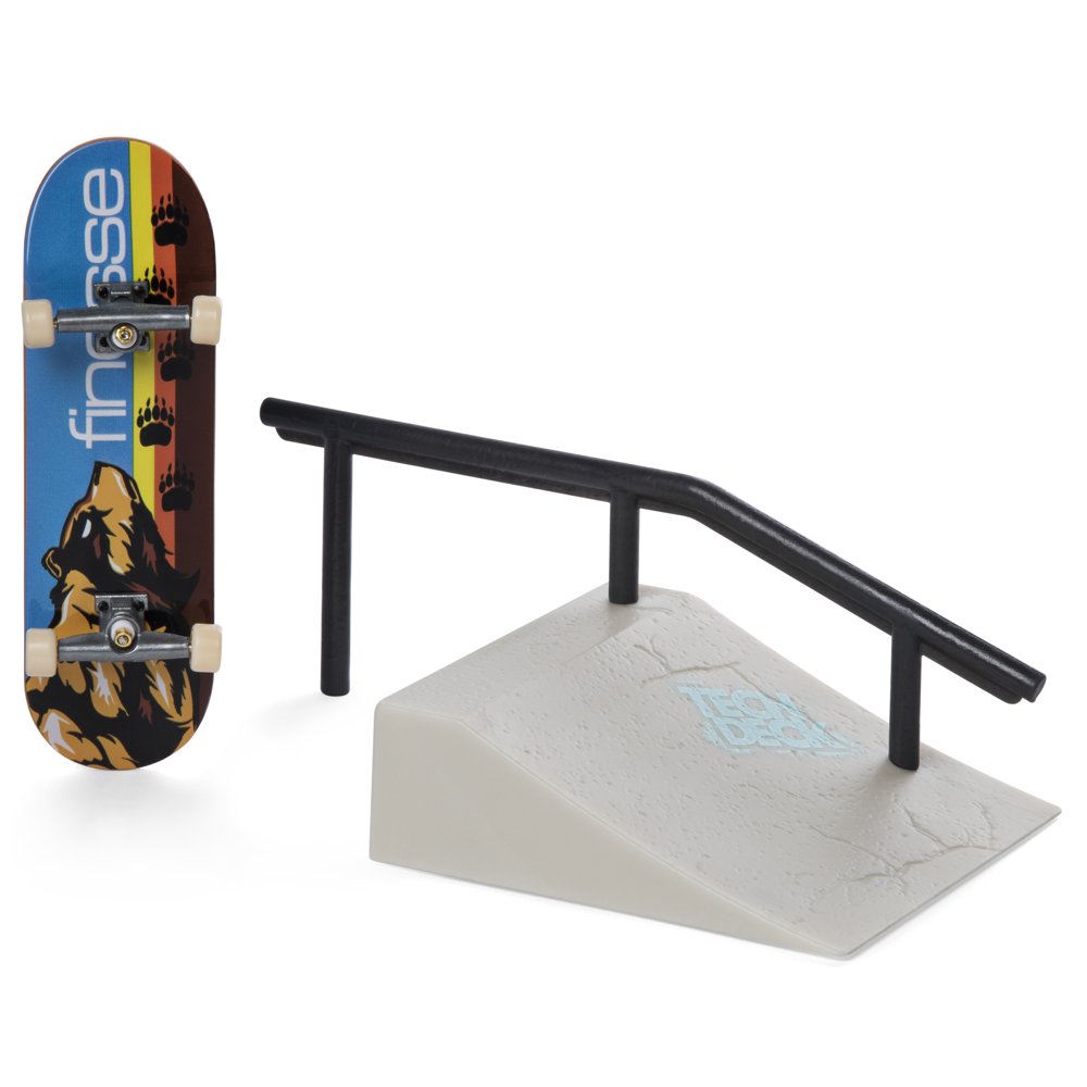 Tech Deck, Street Hits, Finesse Skateboards Fingerboard with Wedge Ramp