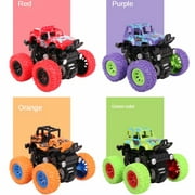 Anzek Friction Powered Push and Go Car Toys for Boys - Inertia Four-Wheel Buggy Car