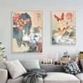 thumbnail image 4 of Anime Vintage Posters Peripherals Squirtle Canvas Painting Charizard Fight Picture for Bedroom Birthday Wall Decor Gifts, 4 of 5