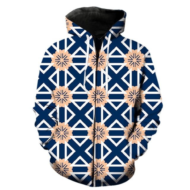 Sudadera con capucha y cremallera para hombre, estilo étnico exótico retro, unisex, con estampado 3D, manga larga, estilo hip hop, gran oferta primavera 2024, Harajuku