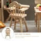 thumbnail image 4 of KAKOWELY Modelo de silla alta, mini casa, silla de bebé, accesorio de madera, adorno de silla alta para bebé, 4 of 4