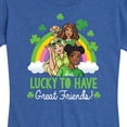 thumbnail image 3 of Barbie - St. Patrick's Day Lucky To Have Great Friends - Women's Short Sleeve Graphic T-Shirt, 3 of 5