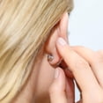 thumbnail image 4 of BERRICLE Sterling Silver Silicone Earring Backs Rhodium Plated, 2 Pairs, 4 of 7