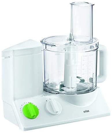 Braun 12-Cup Food Processor Ultra Quiet Food Chopper with Dual Control System, Built-In Juicer, 11 Adjustable Speeds, German Engineering
