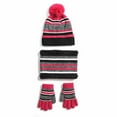 thumbnail image 2 of KYAIGUO Kids Boys Girls Winter Hat Scarf Gloves Set 4-7Years Old Warm Knit Beanie Cap Circle Scarf Mitten with Fleece Lining 3Pcs, 2 of 8