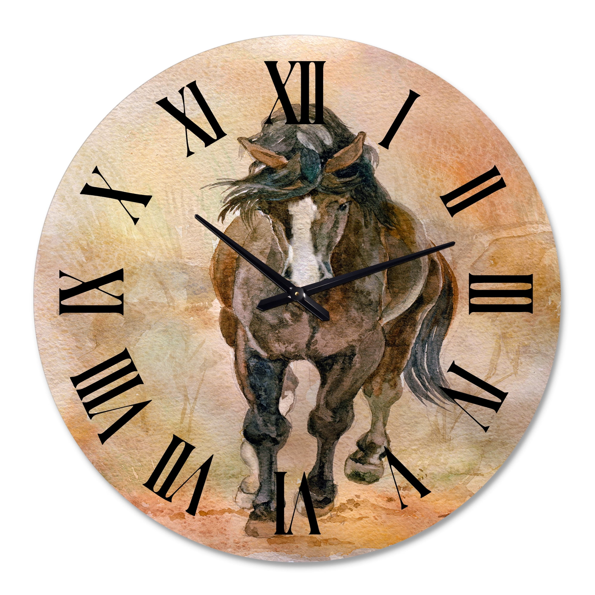 Designart 1 in Farmhouse Wall Clock
