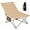 Khaki, variant on Whitsunday Camping Lounge Chair, 3 Adjustments Reclining Camping Chair, Lawn Chairs Folding Chair with Side Pocket for Camping, Beach, Picnic Green