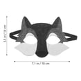 thumbnail image 4 of 3 máscaras de lobo decorativas para niños, accesorios de cosplay, divertidas máscaras de fieltro para usar en disfraces, accesorios para fiestas de cumpleaños., 4 of 8