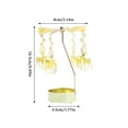 thumbnail image 3 of Aromatherapy Candle Holder Girl'S Heart Golden Revolving Lantern Revolving Dinner Atmosphere Arrangement, 3 of 4