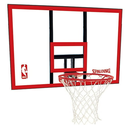 Spalding 79351 NBA Polycarbonate 44 Inch Basketball Backboard & Rim Combo