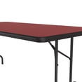 thumbnail image 4 of Correll Cf3696Px-35 .75 Inch High-Pressure Top Folding Tables - Fixed Height - Red, 4 of 4