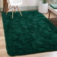 thumbnail image 2 of Merelax Alfombra suave y moderna para interiores, para dormitorio, sala de estar, habitación de niños, decoración del hogar, alfombras de piel peludas y esponjosas antideslizantes, cómoda alfombra par, 2 of 4