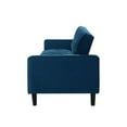 thumbnail image 4 of Loft Lyfe Swaine Velvet Sofa Bed Convertible Tufted With Storage, Navy Couch Lounge, 4 of 11