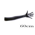 thumbnail image 5 of Nuevas mujeres brillantes de cuero de imitación Unisex negro guantes largos hombres látex fetiche charol dedos completos codo guante accesorios de disfraces, 5 of 5