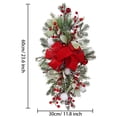thumbnail image 3 of 1pc Garland Stairs Front Door Decoration Christmas Garland Decoration Front Door Stairs Decor Decorations And Pendants For All Seasons, 3 of 6