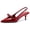 red, variant on Women bow embellished open toe wedding dress shoes, low heeled kitten heels, pointed toe shoes
