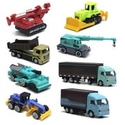 Esaierr Toddler Car Toys Big,Kids Car Big Toys,Excavator Cargo Truck Model,Engineering Vehicle Model Large Set for Kids Toddler Boys 3+Years Old