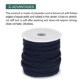 thumbnail image 3 of Uxcell Polyester Cotton Double Fold Bias Tape Continuous Bulk Bias Tape For Sewing Trimming Navy Blue 1/4" x 25 Yard, 3 of 7