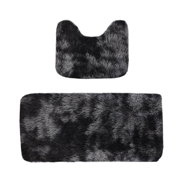 Juego de alfombrillas de baño de felpa para inodoro y ducha, suaves, absorbentes de agua, antideslizantes, de terciopelo polar, lavables a máquina, de secado rápido, decoración para el suelo del baño