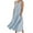 01Blue, variant on Womens Cotton Linen Midi Dress Summer Casual Loose Fit Thin Sleeveless Lace Trim V Neck Long Beach Tank Dresses with Pockets