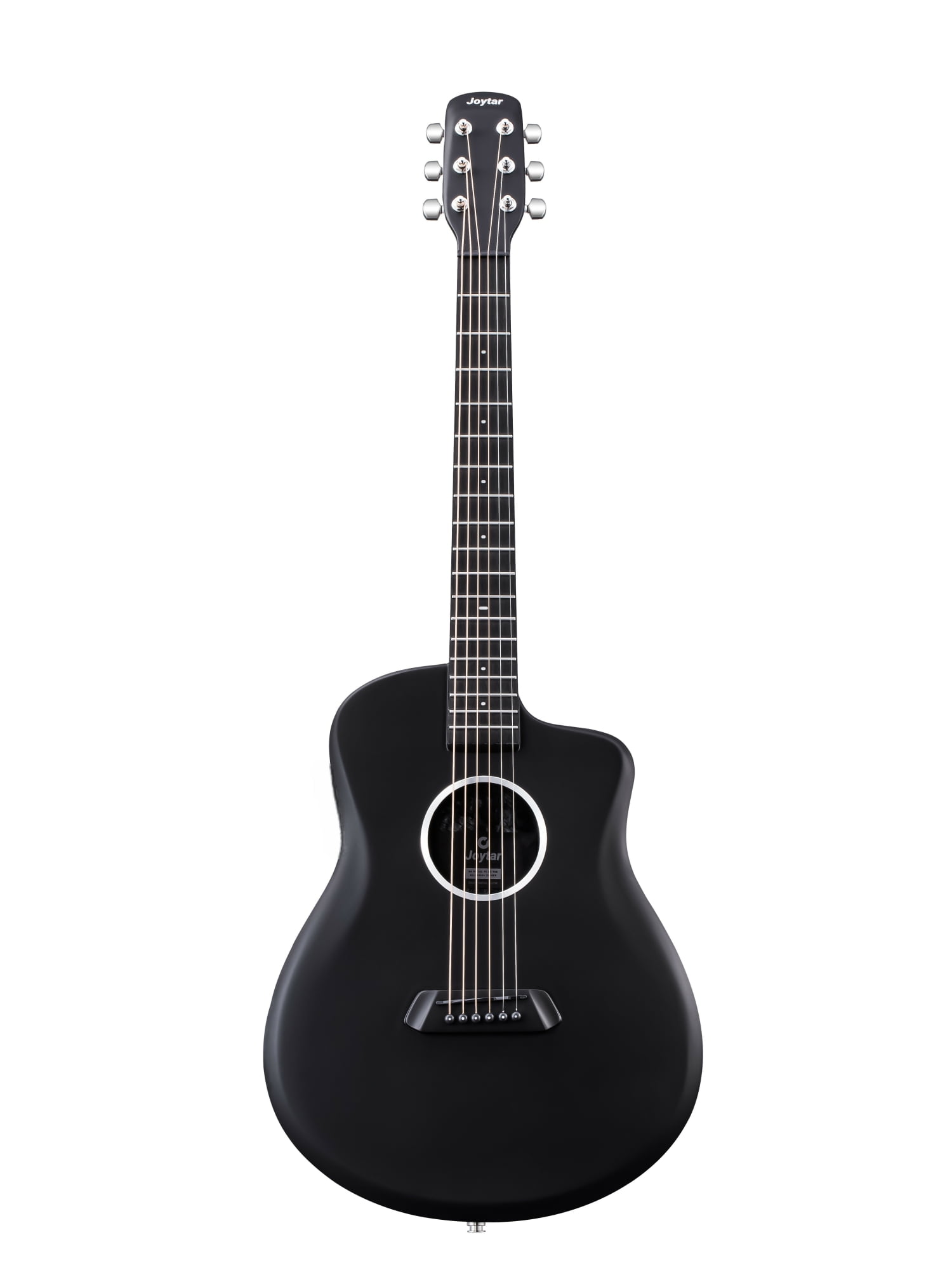 Joytar J2 Carbon Fiber Acoustic Guitar 36 inch Black Satin with Gig Bag