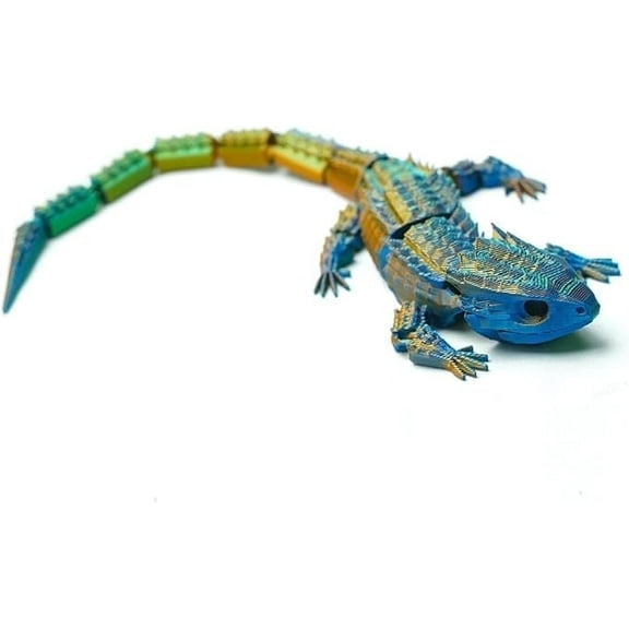 3D Printed Lizard,Articulated Crocodile Models,Flexible Joint Animal lacertid Figurines, 3D Printing Stuff Cheap,Stress Relief, Fidget restlessness, ADHD Toys, Surprise Fantasy Gifts