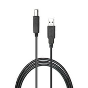 Amamax 10ft USB Printer Cable Cord, Use as Spare or Replacement 480 Mbps PC & Mac Compatible, 1 Pack