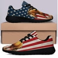 thumbnail image 3 of Horse Patriotic American flag Shoes Sneakers Black Size 7, 3 of 7