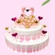 thumbnail image 2 of Pink Flamingo Cake Decorations Vinyl Flamingo Shape for Bridal Wedding and Baby Shower Parties 10 x 8 x 13cm 1Pcs, 2 of 3