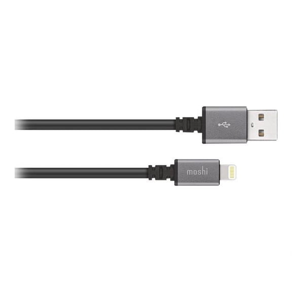 Moshi USB Cable w/ Lightning Connector - Black (3 Meter) - 9.84 ft - Black