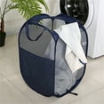 thumbnail image 5 of Folding Polyester Laundry Hamper Freestanding Mesh Laundry Basket with Space-Saving Design for Household Supplies, 5 of 8