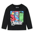 thumbnail image 4 of Marvel Avengers Iron Man Captain America Hulk Long Sleeve Shirt (Boys), 3 Pack, Sizes 3T-10, 4 of 9